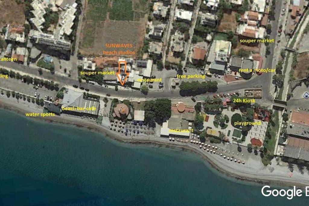 Sunwaves Beach Studio I Ялиссос Экстерьер фото